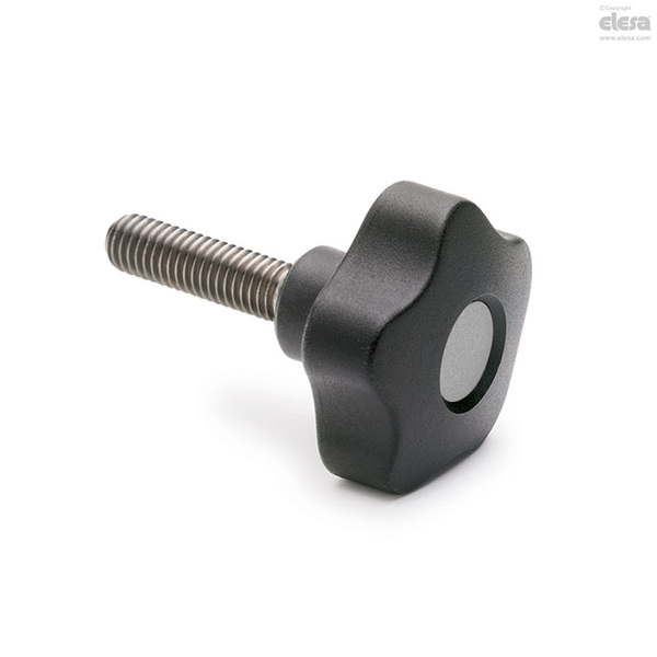 Elesa Stainless steel threaded stud, with cap, VCT.63-SST-p-M12x40-C3 VCT-SST-p